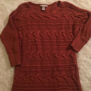 Banana Republic Cable Knit Tunic Sweater